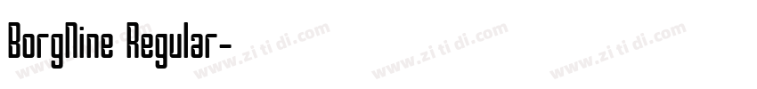 BorgNine Regular字体转换